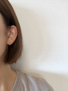 楽天市場】K18中折れ式フープピアス(11mmスピンドル)(18金 18k
