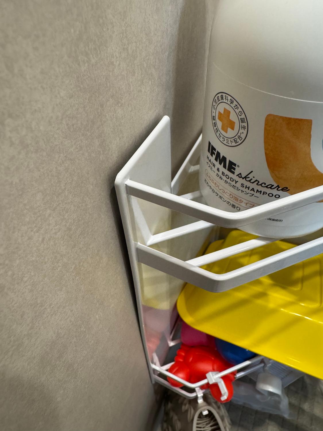 《 山崎実業 マグネットバスルームコーナーラック タワー 2段 》 tower 角用 バスラック マグネットバスルームラ 山崎実業 tower タワー レビュー画像4