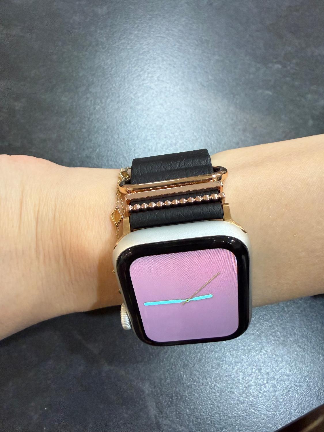 アップルウォッチ バンド マグネット apple watch レザーバンド おしゃれ ベルト レディース メンズ 女性  アップルウォッチバンド マグネットバンド レザーバンド レビュー画像3