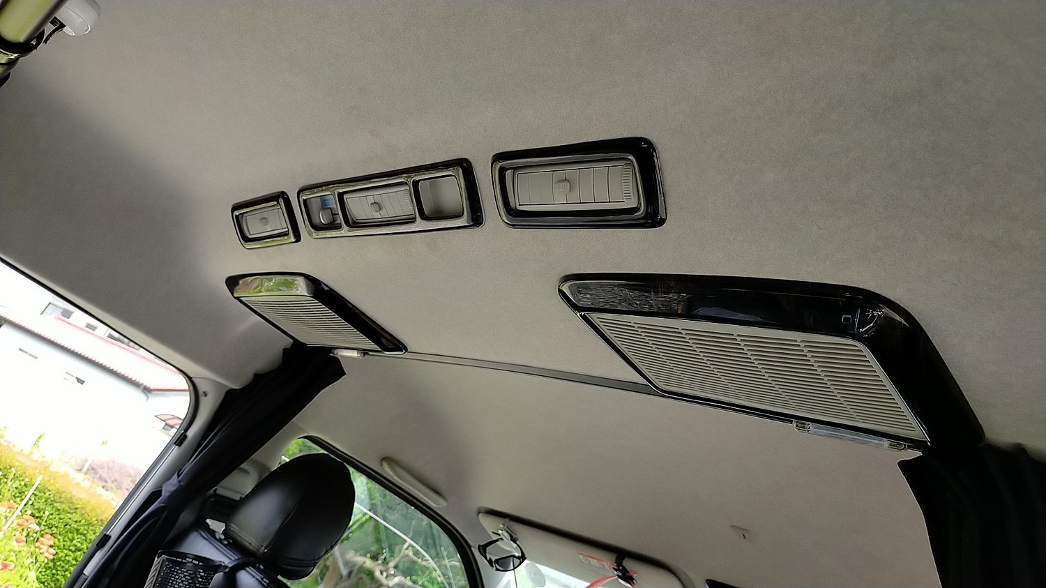 楽天市場 ハイエース 0系 1型 2型 3型 4型 5型 6型 標準 ワイド 特別仕様車 ダークプライム専用 リアエアコンパネル インテリアパネル 9p 黒木目マホガニー調 Lucus楽天市場店 みんなのレビュー 口コミ