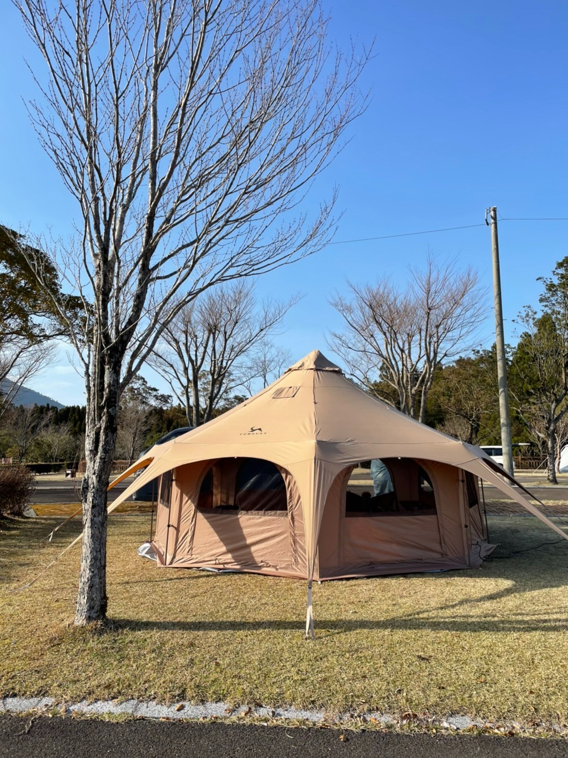 【楽天市場】tomount ベルテント 5m ドームテント テント tc コットンテント 8人用 グランピング テント キャンプ 薪ストーブ