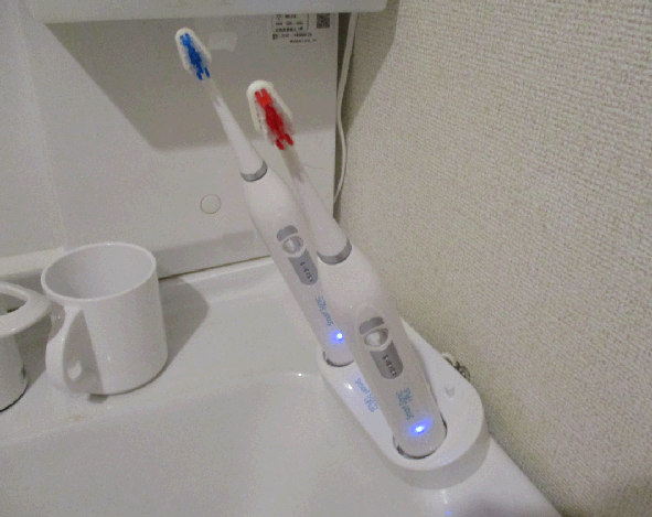 【楽天市場】電動歯ブラシ 充電式 音波歯ブラシ 本体2本付 送料無料 ペアSmart Sonic +Plus W スマートソニック プラス
