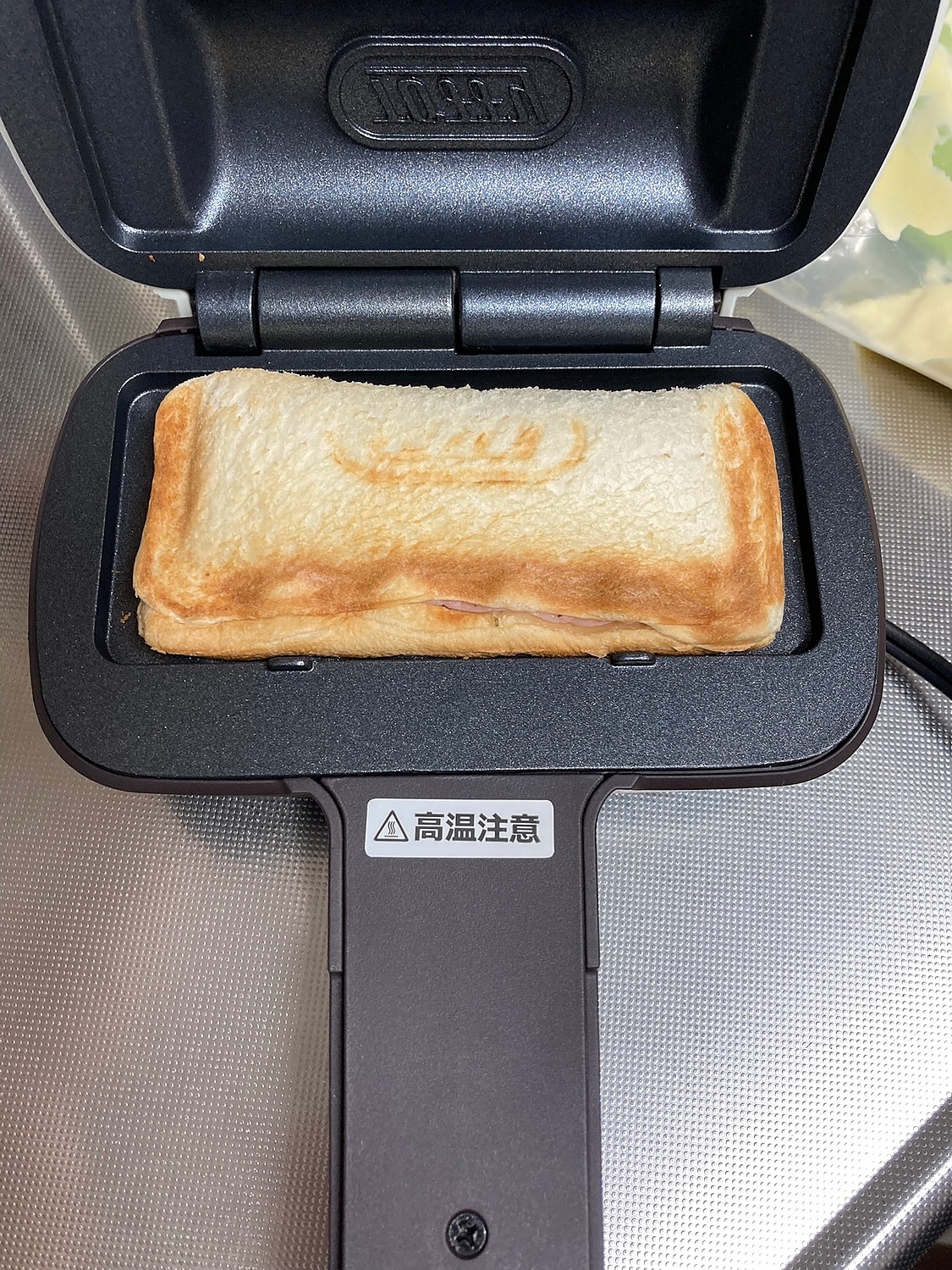 ToffyホットサンドメーカーK-HS3 ハーフホットサンド口コミ 食パン1枚ホットサンド レビュー画像9
