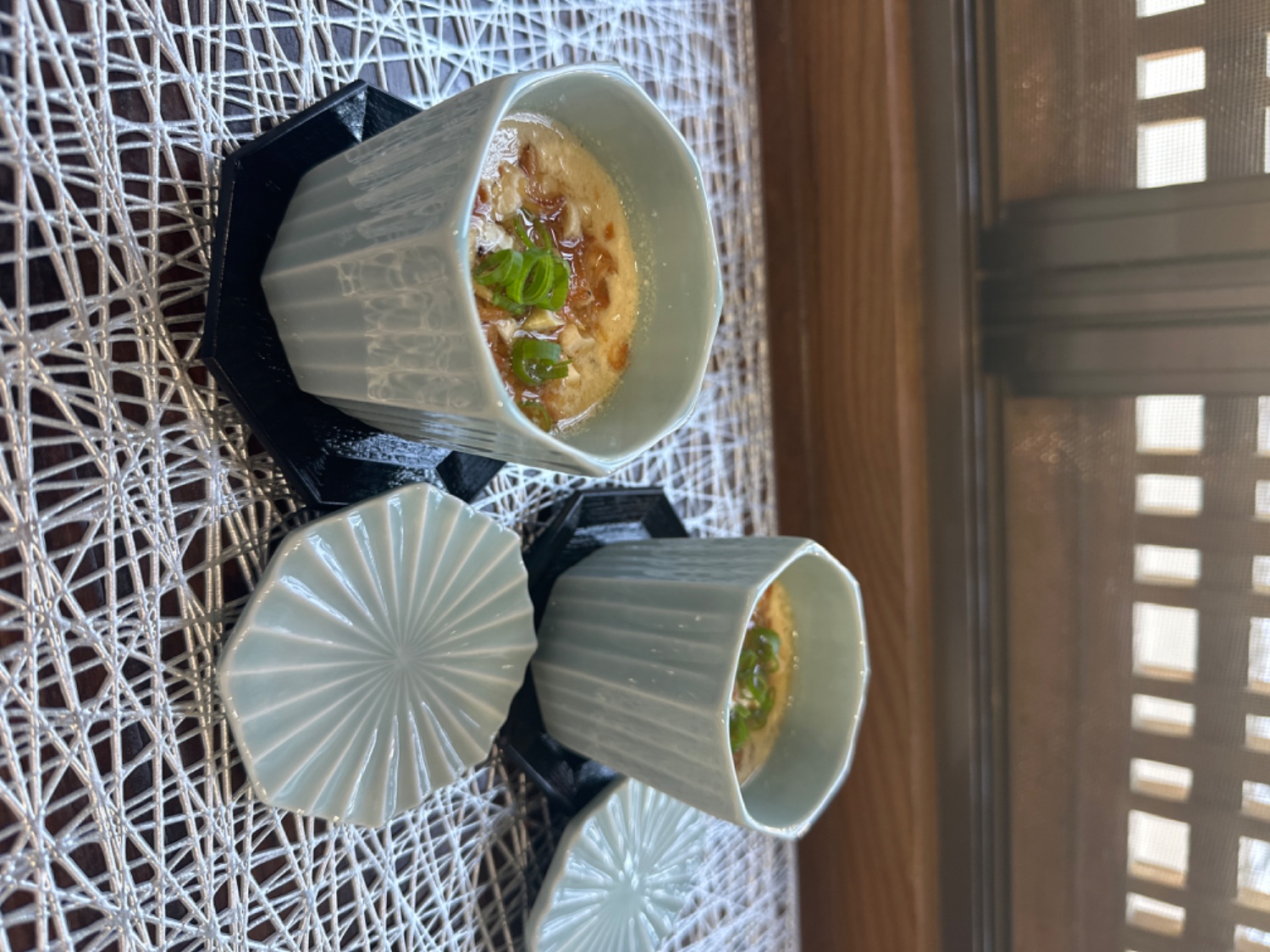 楽天市場】茶碗蒸し 器 青白磁 蒸し碗 八角彫蒸し碗 受け皿付