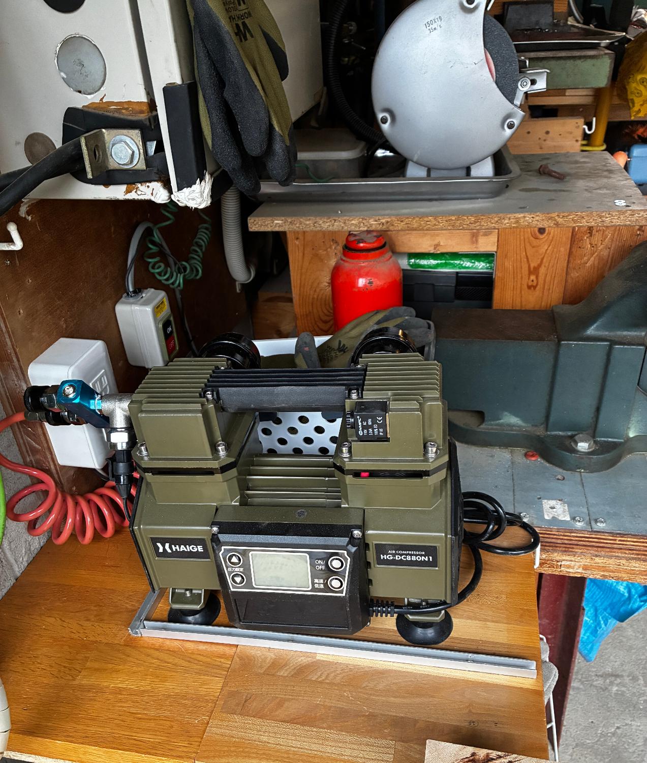 楽天市場】ハイガー エアコンプレッサー 100V タンクレス オイルレス