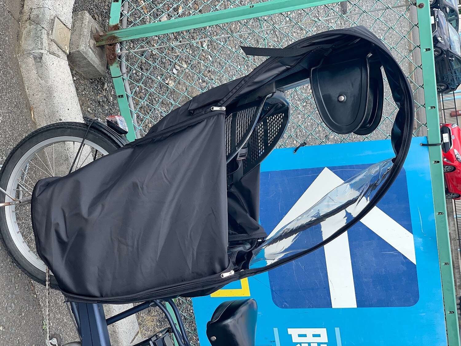 楽天市場】自転車 レインカバー Sorayu 後ろ用子供乗せシート専用