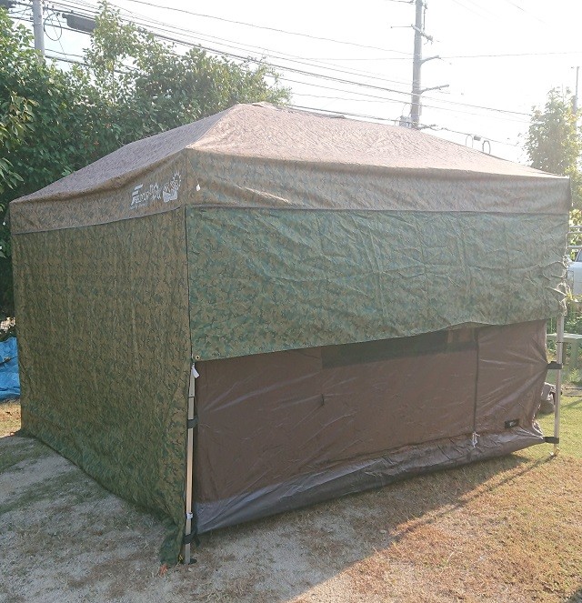 タープ テント タープテント用 インナーテント フルクローズ 窓付き 4面 吊り下げ式 グランドシート一体型 虫よけサイドシート 横幕 3m  300 メッシュ スクリーン 虫よけ 虫除け オプション 3.0m タープテント専用インナーテント FIELDOOR 1年保証 [送料無料 ...