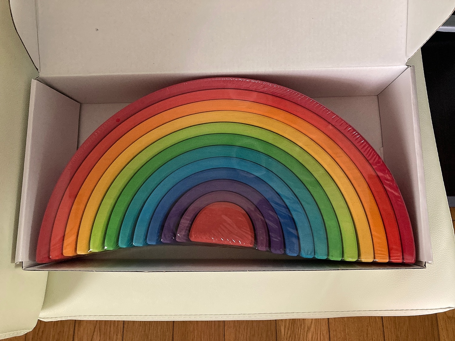 楽天市場】積み木 アーチレインボー 大 12片 ポムポムピカソ 正規品