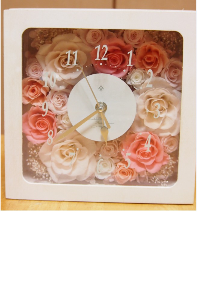 【楽天市場】花時計 フラワーベース ダブルウインドウ 1個フラワーアレンジメント プリザーブドフラワー ハンドメイド DYI 置時計 掛け時計