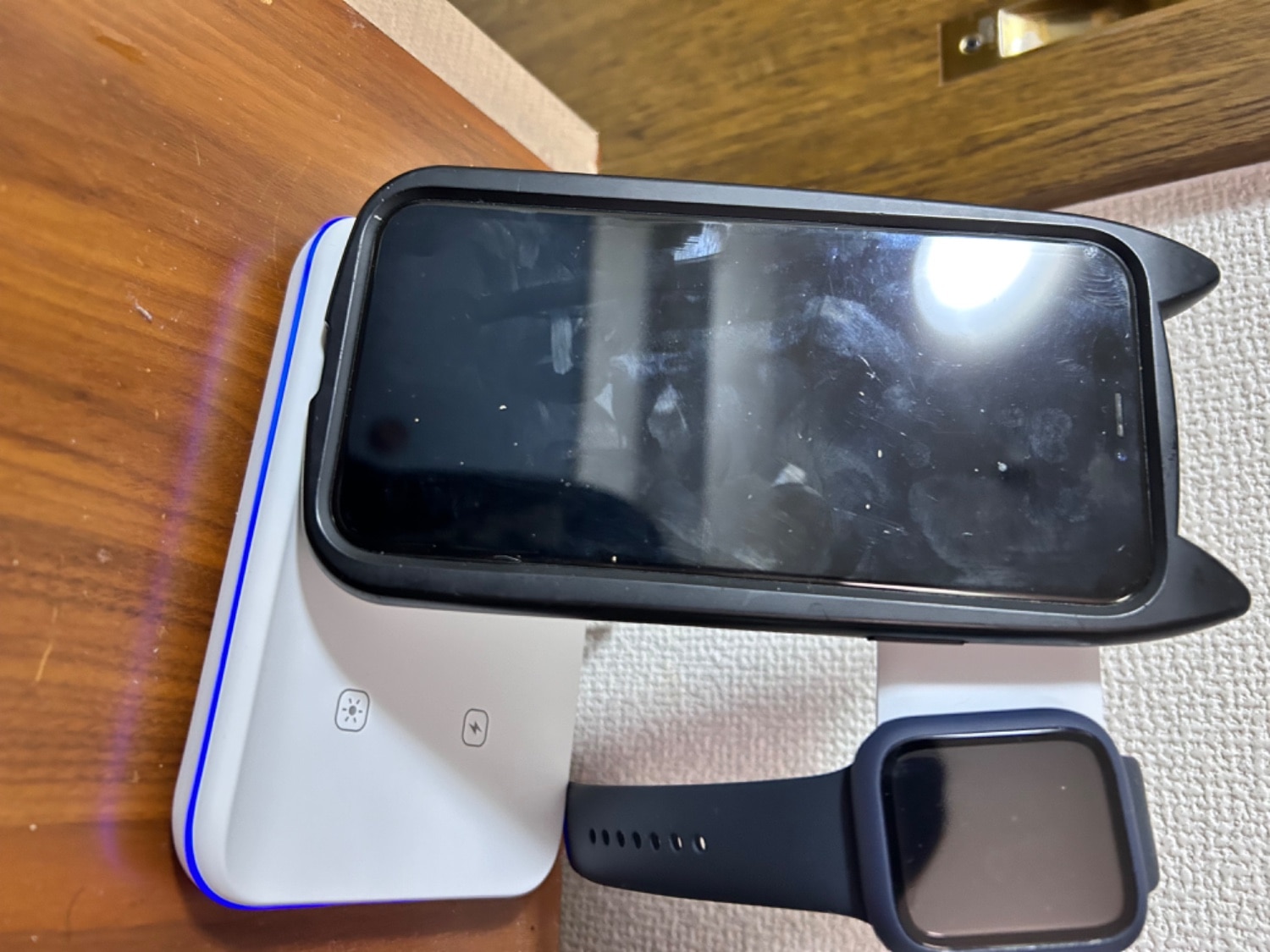 ＼9,000件レビュー突破！／★楽天1位★ ワイヤレス充電器 3in1 15W 充電スタンド Qi急速充電　Airpod 3in1ワイヤレス充電器 ワイヤレス充電器口コミ 楽天1位充電器 レビュー画像11