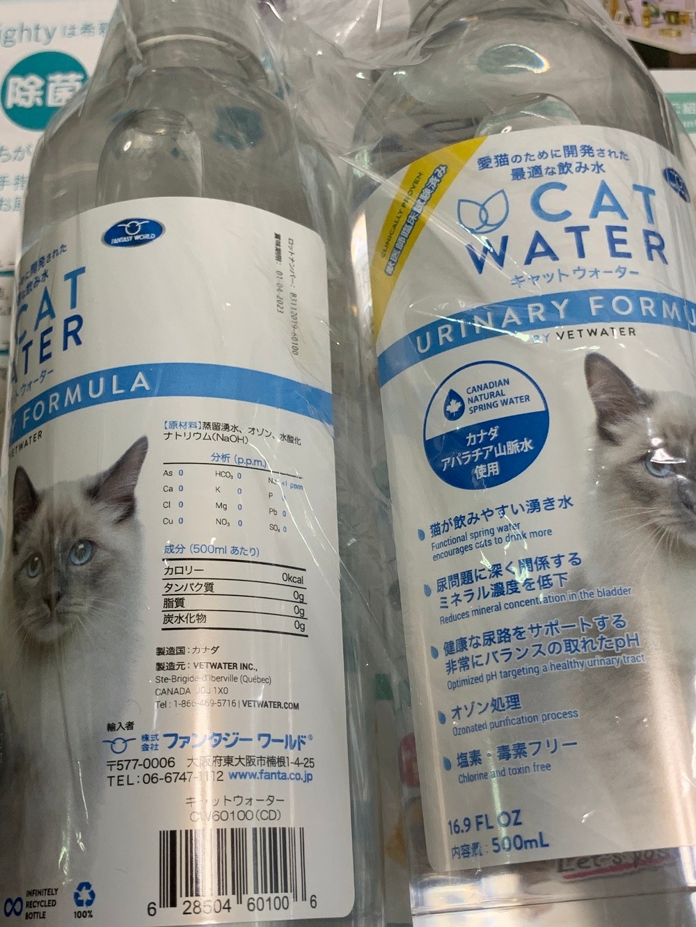 楽天市場】PH バランス キャット ウォーター 500ml CAT WATER 猫 水 ペット 天然水  水分補給【レビューを書いてプレゼント】(Fantasy World) | みんなのレビュー・口コミ