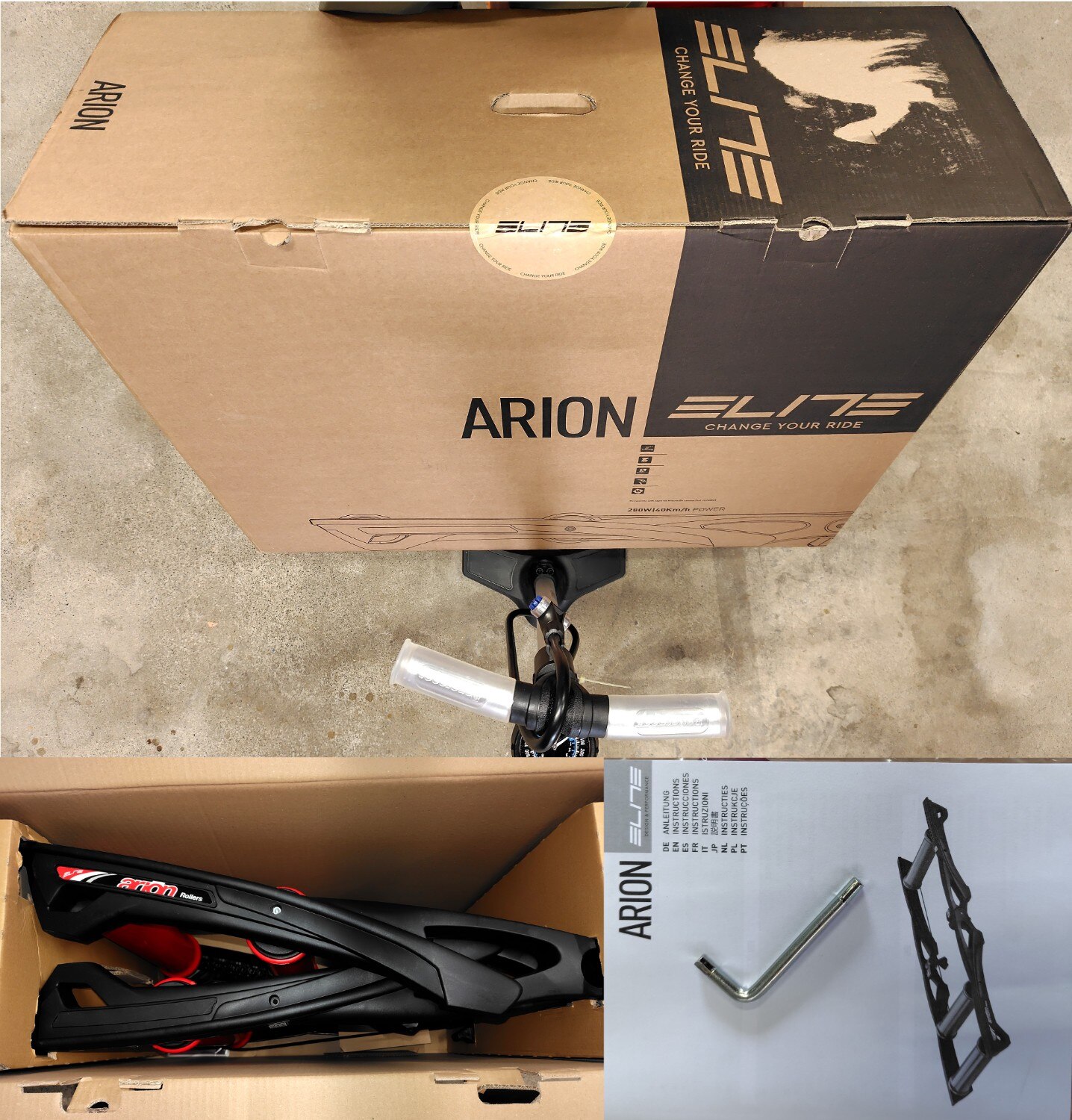 エリート ARION（アリオン） 3本ローラー台 ELITE 同梱不可】エリート ARION（アリオン） 3本ローラー台 ELITE