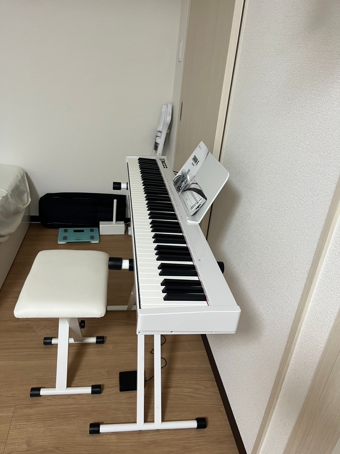 ホワイト 88鍵盤　 電子ピアノ ニコマクSWAN-S 楽天市場】【人気シリーズSWAN-S】電子ピアノ 88鍵盤 セット買い