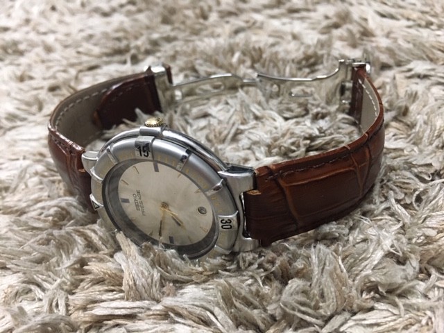 未使用 カルティエ Cartier 腕時計用 ベルト 12mm クロコ ブルー 最大 