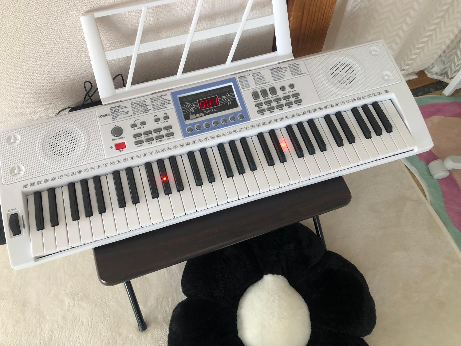 電子キーボード 光る鍵盤 61鍵盤 レビュー画像3