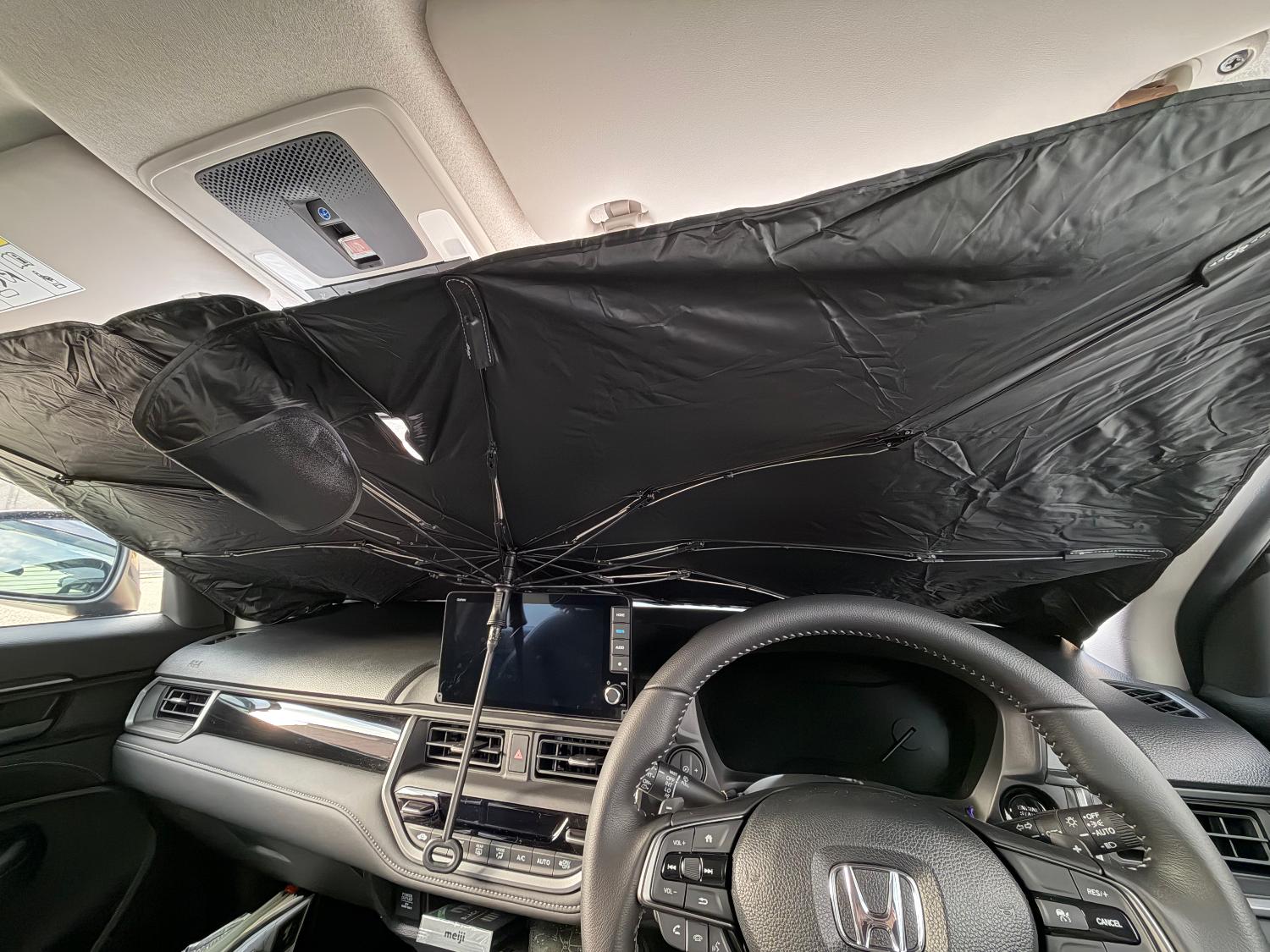＼期間限定★50%OFF★990円～／ 年間ランキング1位 強化版 車 サンシェード 傘型 フロント 高品質 車サンシェード 傘型サンシェード 猛暑対策 レビュー画像12