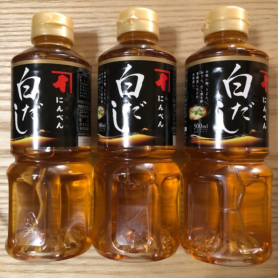 にんべん 白だし500ml 6本セット｜ だし かつおだし 鰹節 昆布