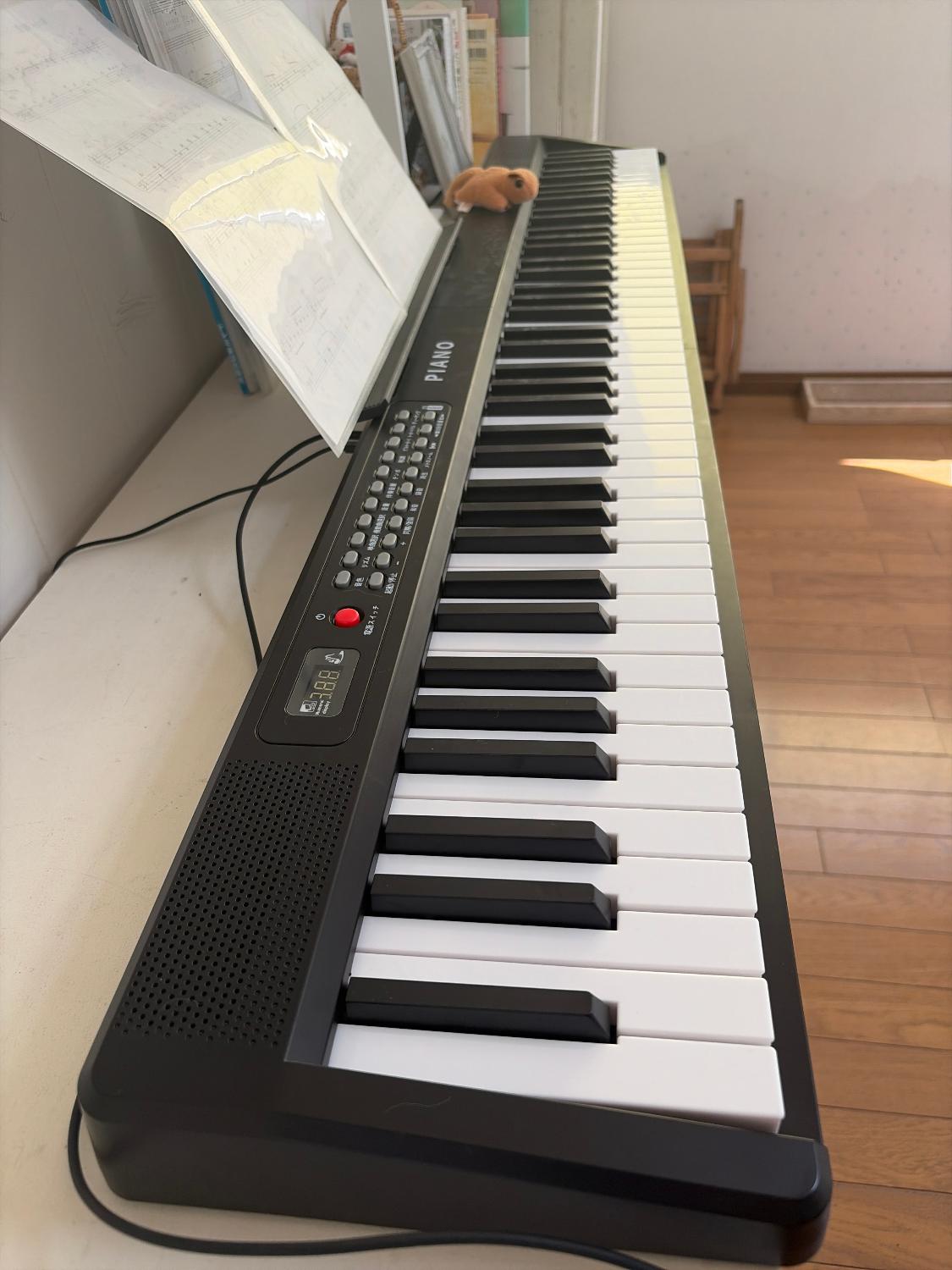 楽天市場】HZDMJ キーボード ピアノ 電子ピアノ 61鍵盤 88鍵盤