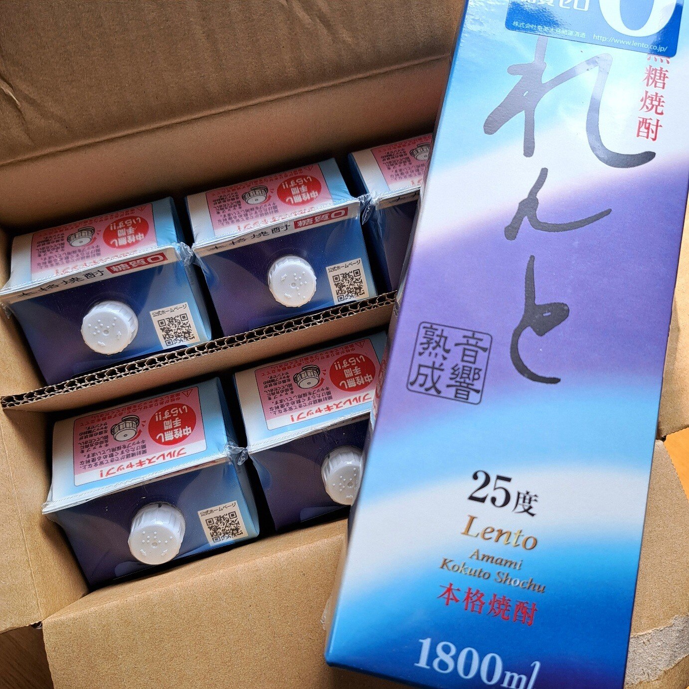 楽天市場】送料無料 黒糖焼酎 れんと 紙パック 25度/1800ml 6本セット