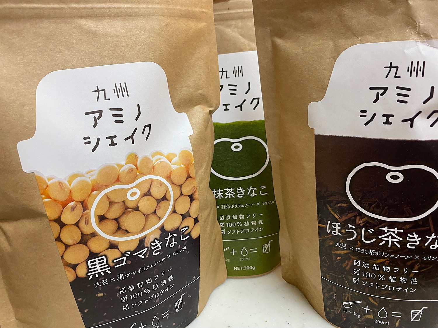 九州 アミノシェイク 300g 抹茶きなこ味 カカオ味 - その他 加工食品