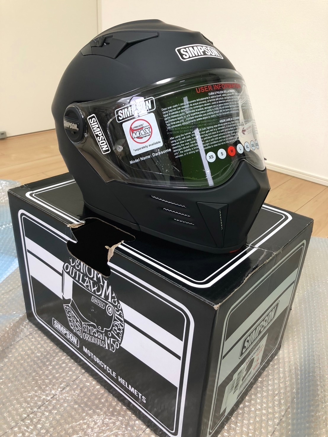 ★即納★新品★日本未発売★SIMPSON ダークサム ガンメタル L(59-60） SIMPSON（シンプソン） ＼全品15%+1500円☆5/5 5の日限定／ 【即納