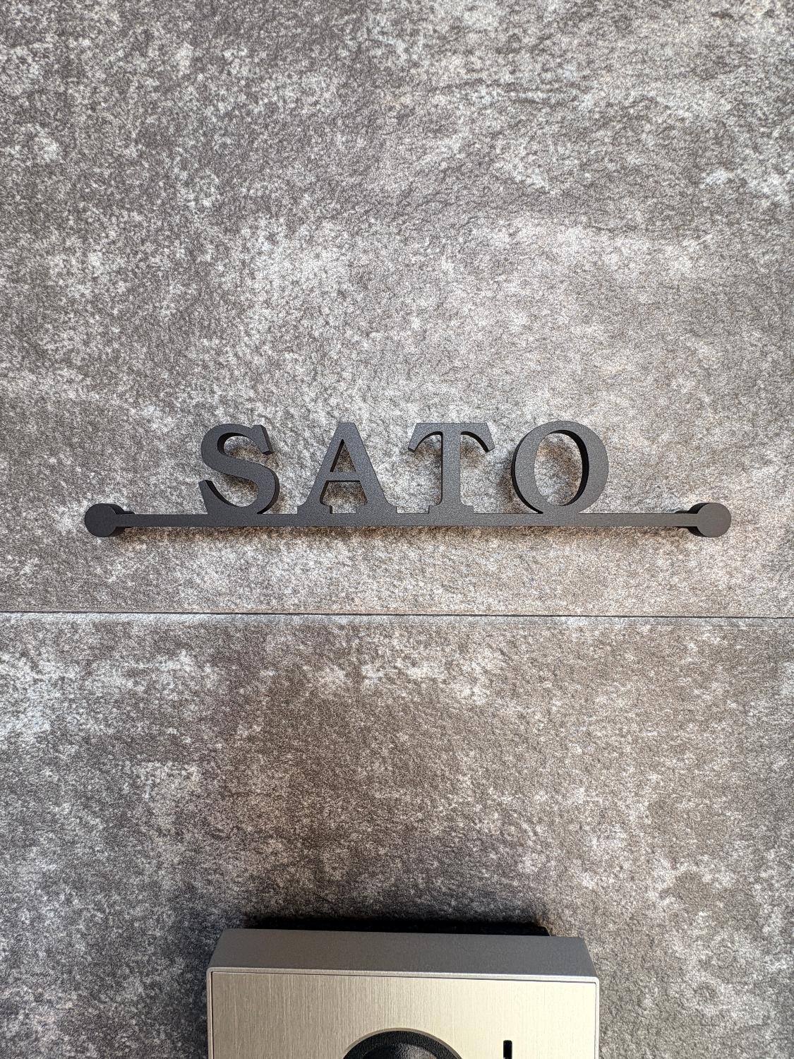 ステンレス表札 切り文字表札 表札おしゃれ レビュー画像7