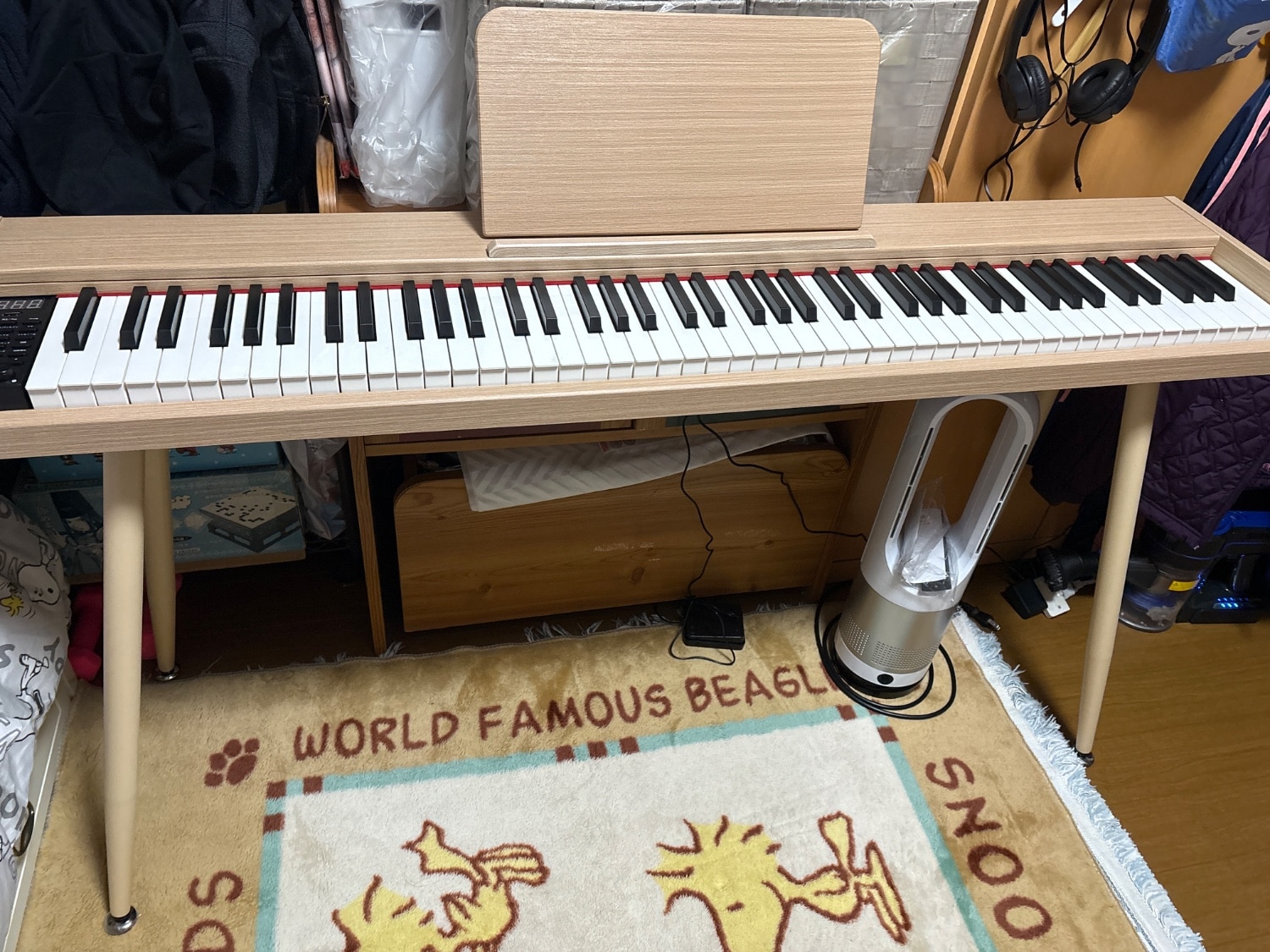 楽天市場】ニコマク NikoMaku 電子ピアノ 88鍵盤 Leaf 薄型 木製