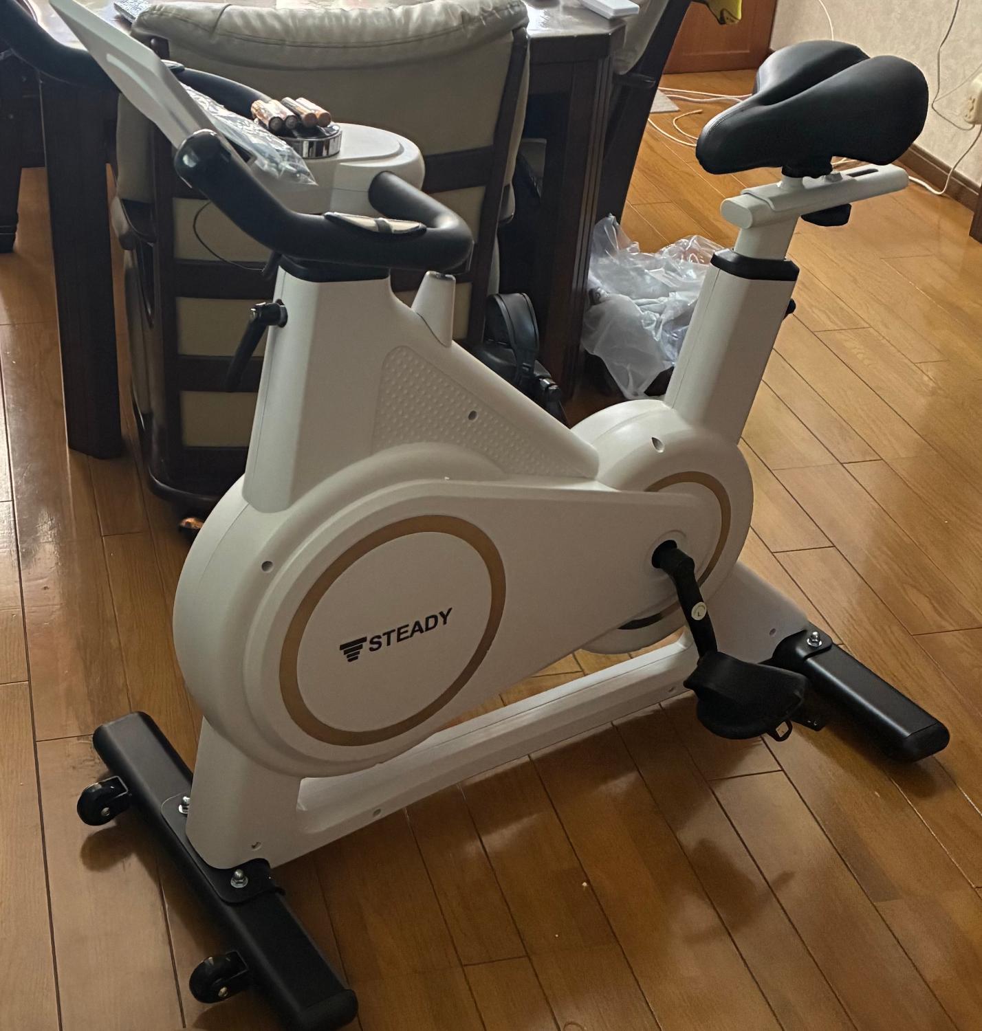 ＼11日 1:59まで P20倍& 300%Pバック ／スピンバイク Plus 静音 フィットネスバイク Zwift K STEADYスピンバイク スピンバイク口コミ ST145レビュー レビュー画像2