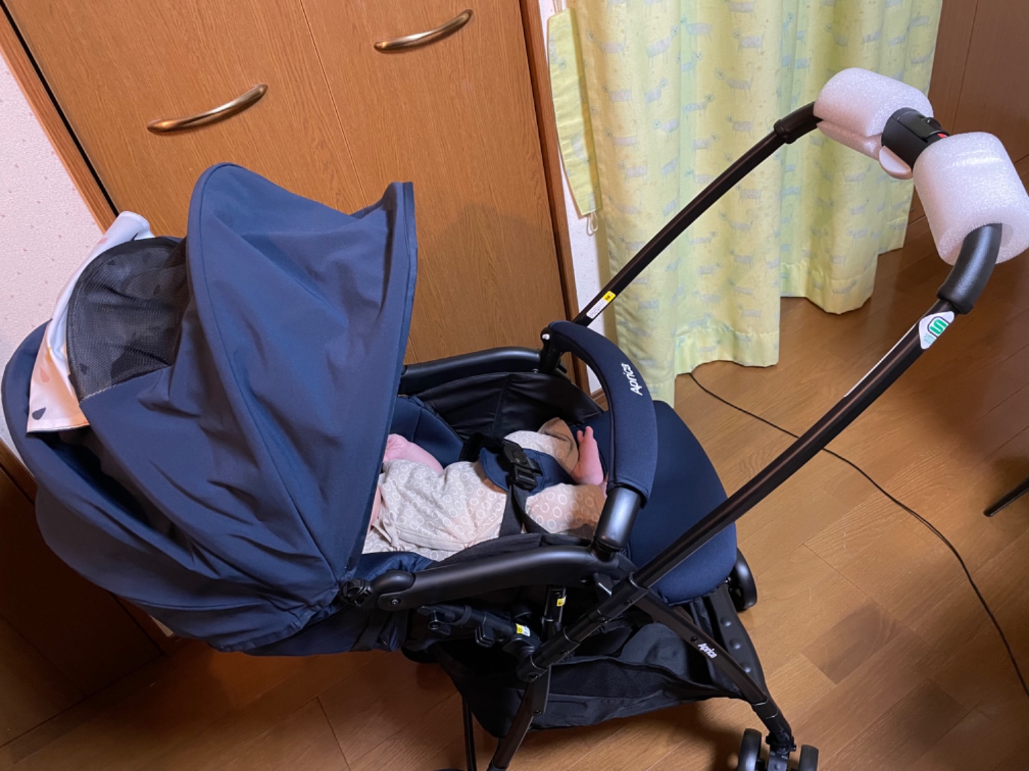 美品⭐︎Aprica カルーンエアーメッシュ AB ネイビー／送料込み・おまけ付き カルーンエアーメッシュ AB ネイビーNV ( 1台 )/ アップリカ