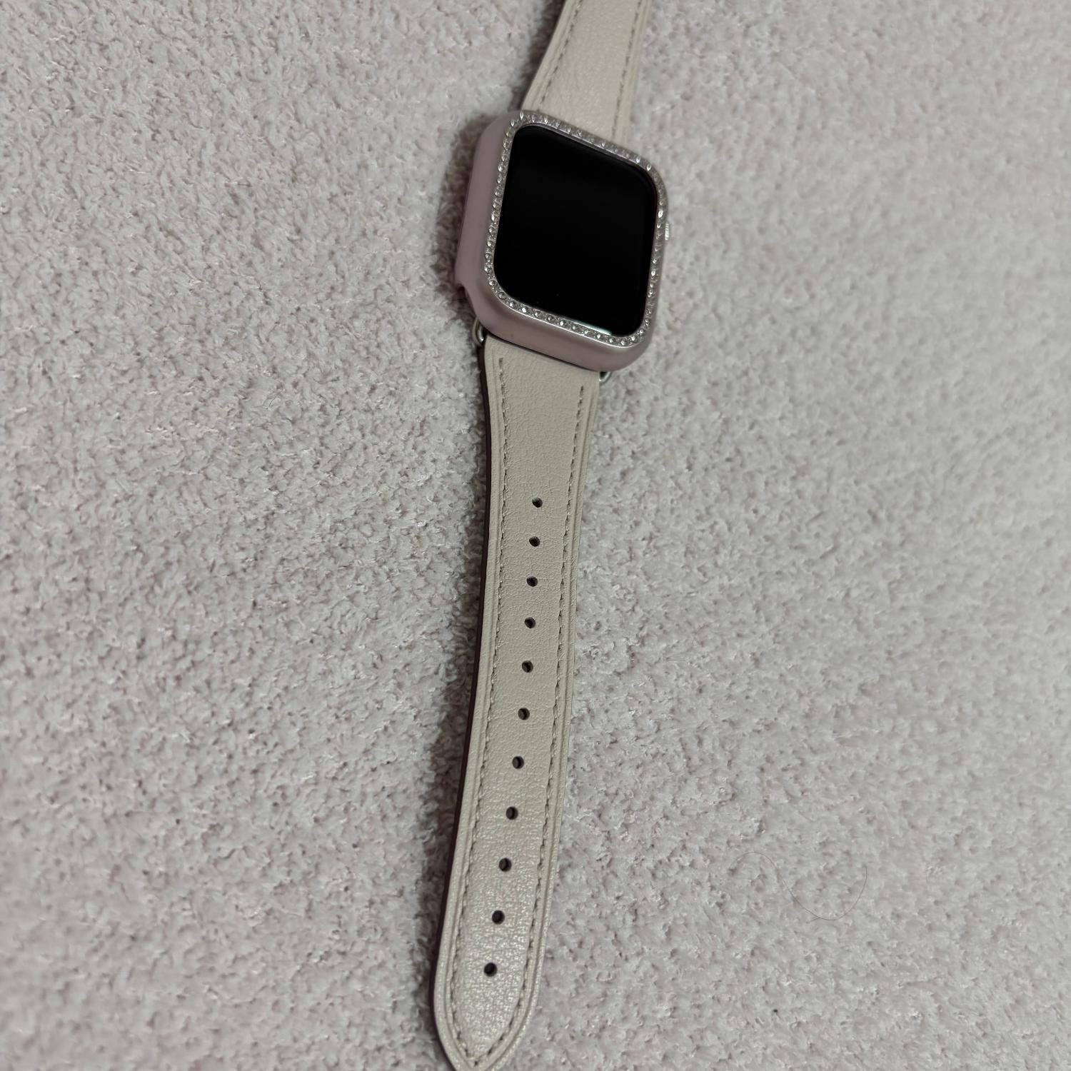 アップルウォッチ バンド レディース 革 本革 裏面防水 イタリアン レザー ベルト アップルウォッチバンド くすみカラ アップルウォッチバンド クロカラント イタリアンレザー レビュー画像7