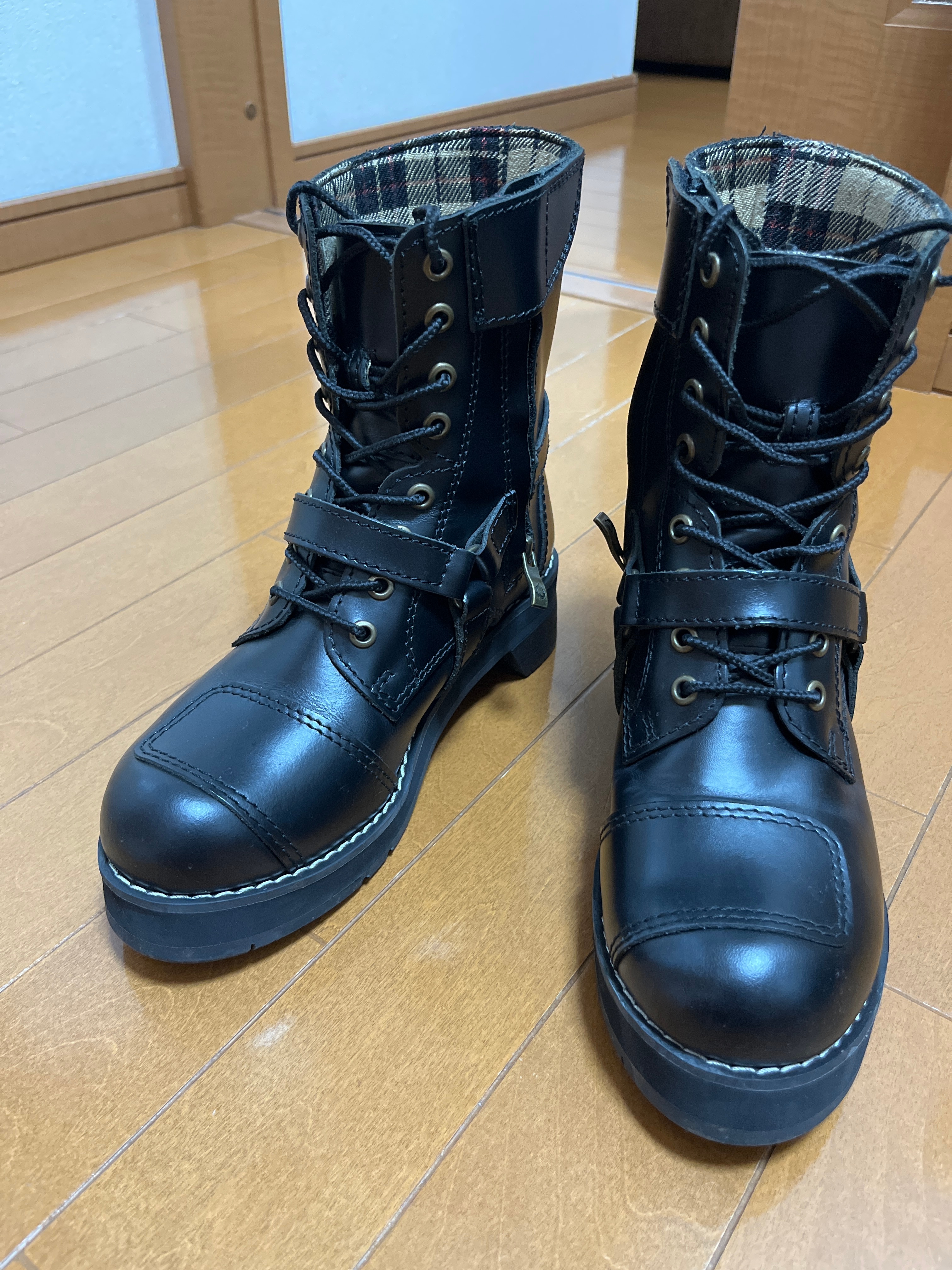 楽天市場】公式 ワイルドウィング 厚底 ファルコン 本革 バイク