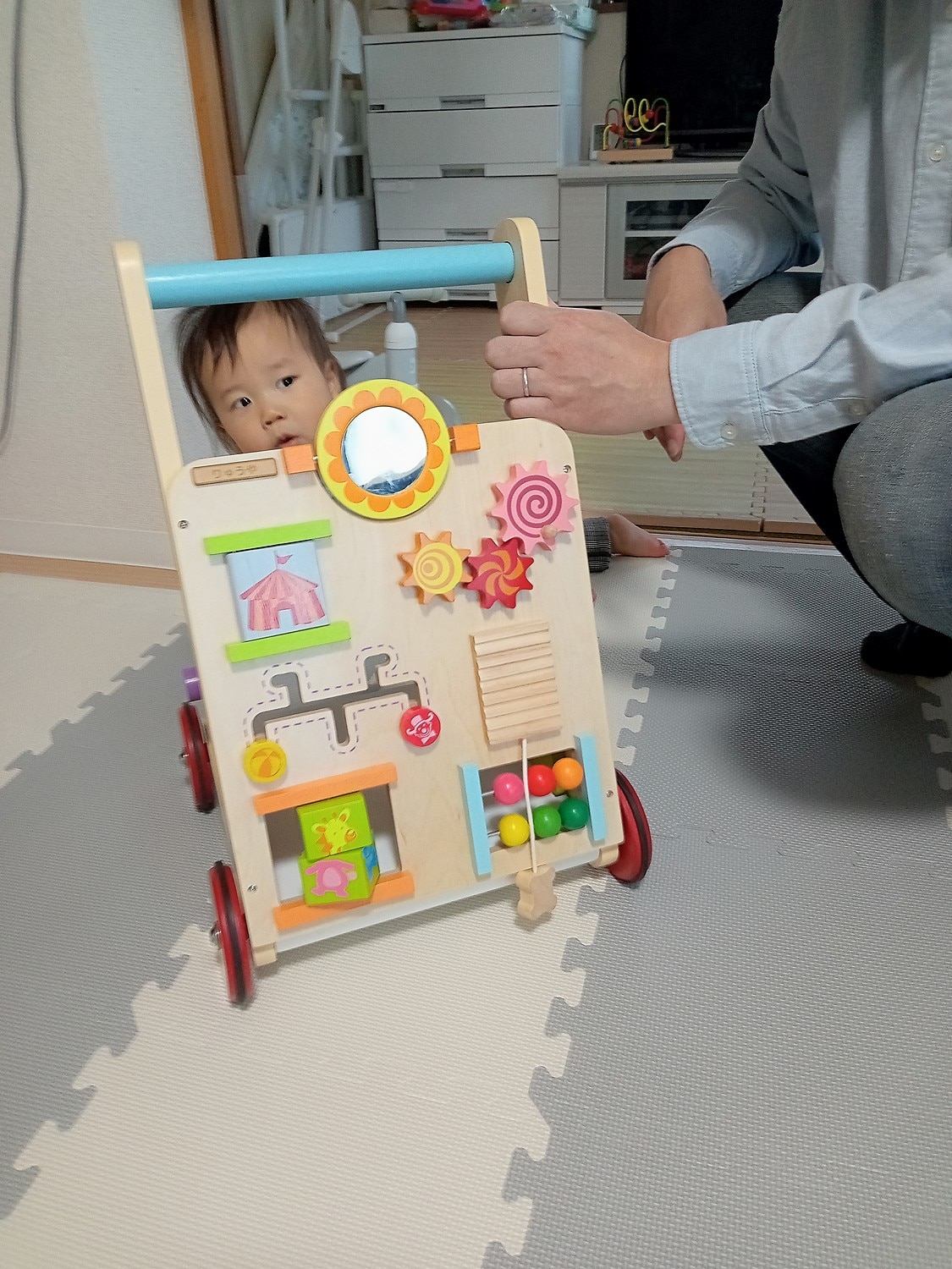 楽天市場 名入れ無料 知育玩具 木のおもちゃ ベビーファーストウォーカー アイムトイ 誕生日 1歳 男 室内 遊び おもちゃ 誕生日プレゼント 男の子 2歳 女の子 プレゼント 手押し車 赤ちゃん 1歳半 出産祝い つかまり立ち 子供 孫 二歳 木製 知育 子ども 女 長く 使える