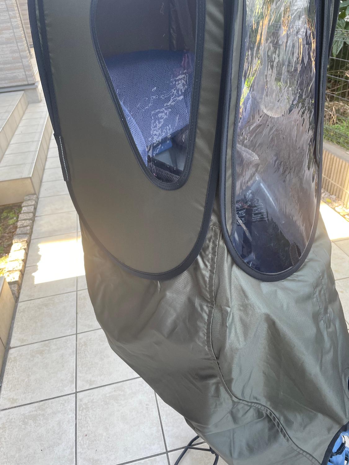 自転車 レインカバー 防寒 チャイルドシート 後ろ 子供乗せ 後乗せ リアシート 雨カバー ＼ ビッケ bikke パナ ノロッカ レインカバー 自転車レインカバー レビュー画像8