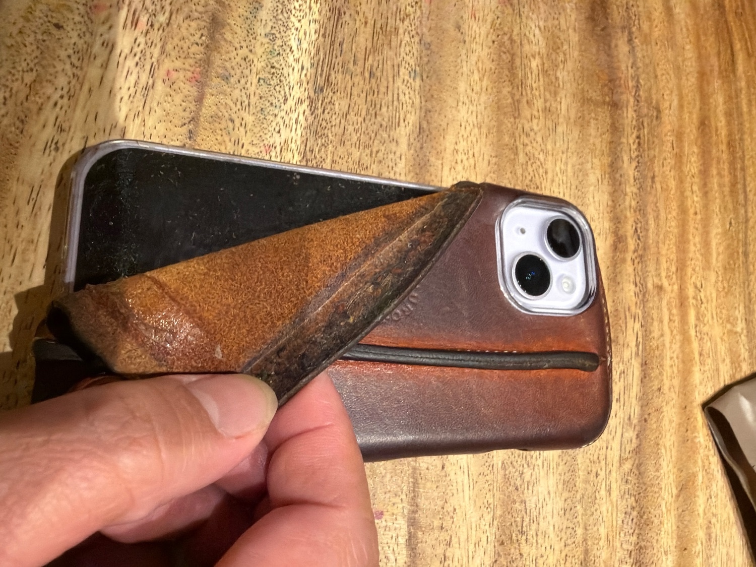 iPhone17 ケース 16 ケース Pro ケース pro Max ケース plus ケース Air ケース 本革  HUKUROスマホケース 栃木レザー iPhone手帳型ケース レビュー画像6