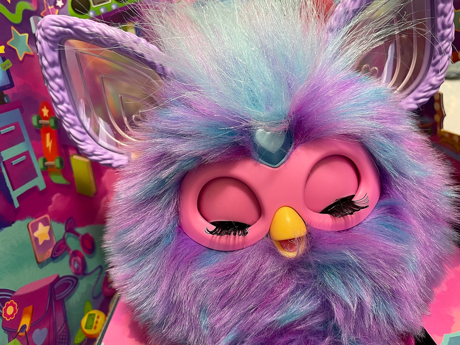 楽天市場】ファービー パープル Furby ファービー2023 音声起動 光る