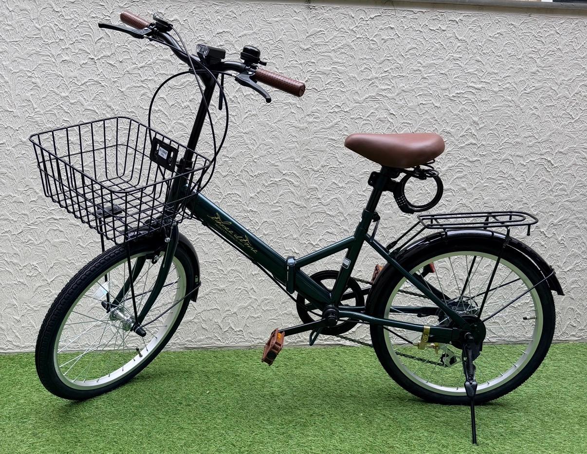 楽天市場】THREE STONE 折りたたみ自転車 20インチ 荷台付き 自転車