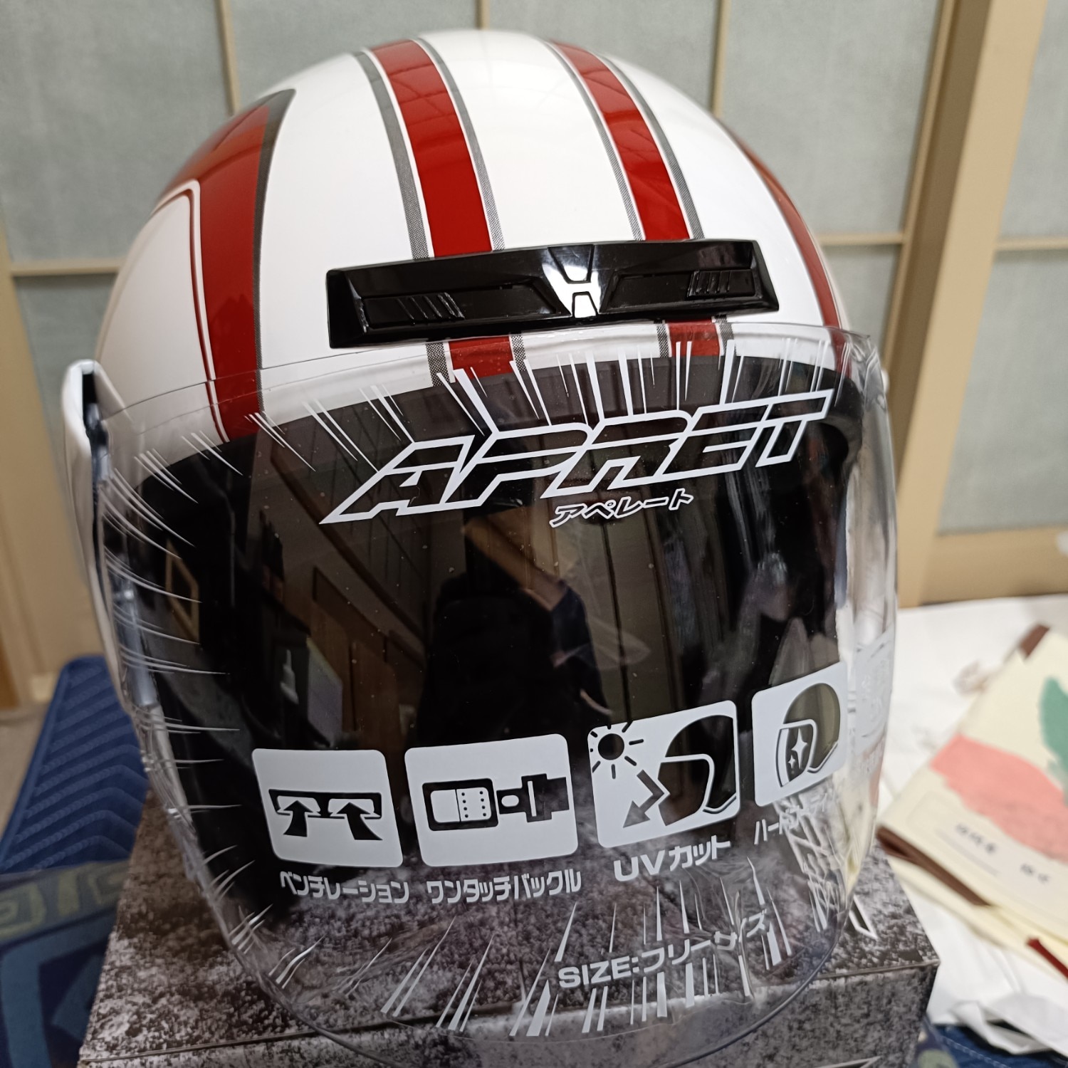 楽天市場】【選2色】リード工業 ジェットヘルメットLEAD APRET 