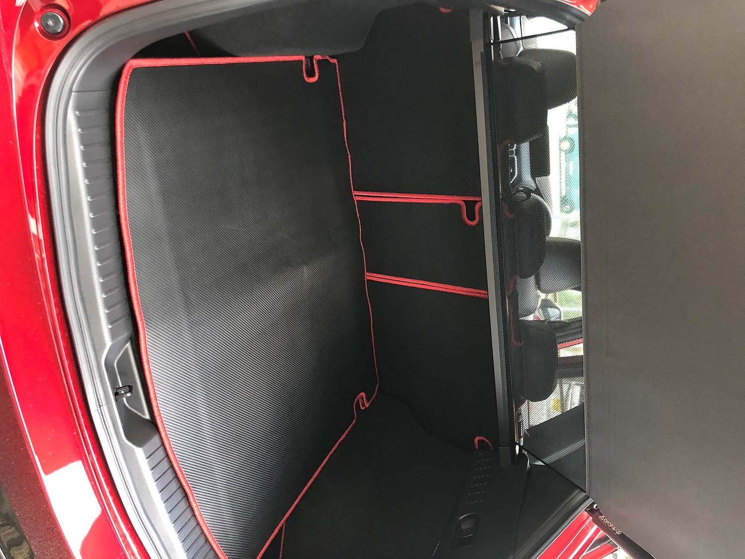 マツダ CX-5 cx5 KF系 新型対応 ラゲッジルームマット ◆カーボンファイバー調 リアルラバー HOTFIELD #CX5 #CX5カスタム #マツダCX5 レビュー画像8