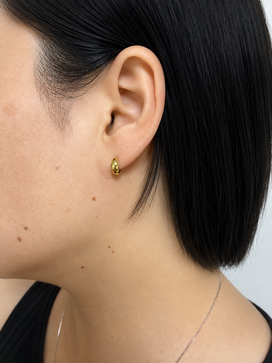 楽天市場】K18中折れ式フープピアス(10mmスピンドル)(18金 18k