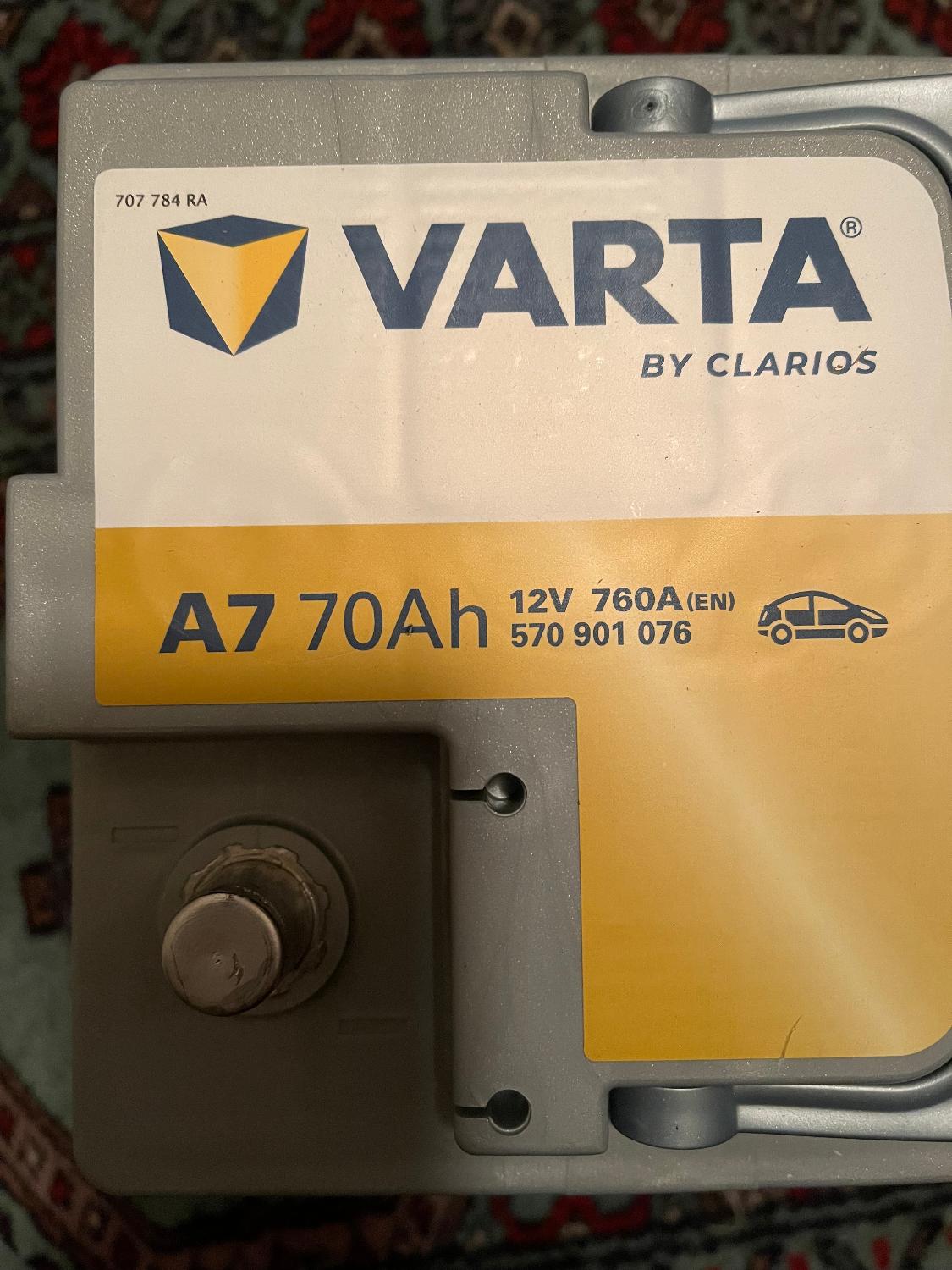 楽天市場】ドイツ製 VARTA バッテリー 570-901-076 A7(旧品番E39) AGM