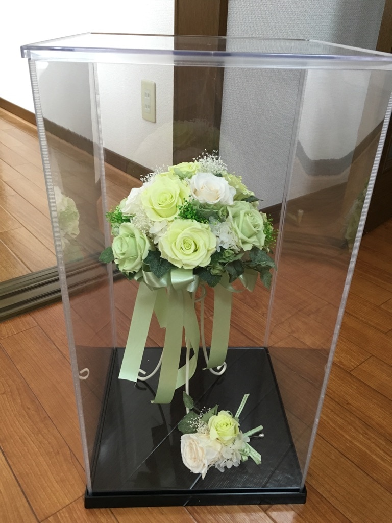 楽天市場】ブーケケース 27□×50H スタンド付 ウェディング