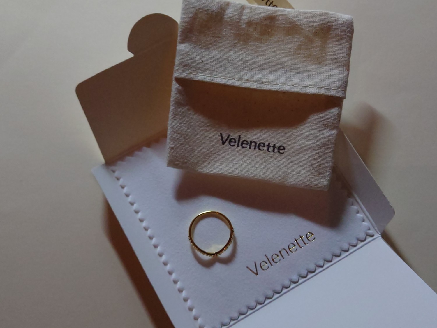 モアサナイトリング V字リング velenette レビュー画像14