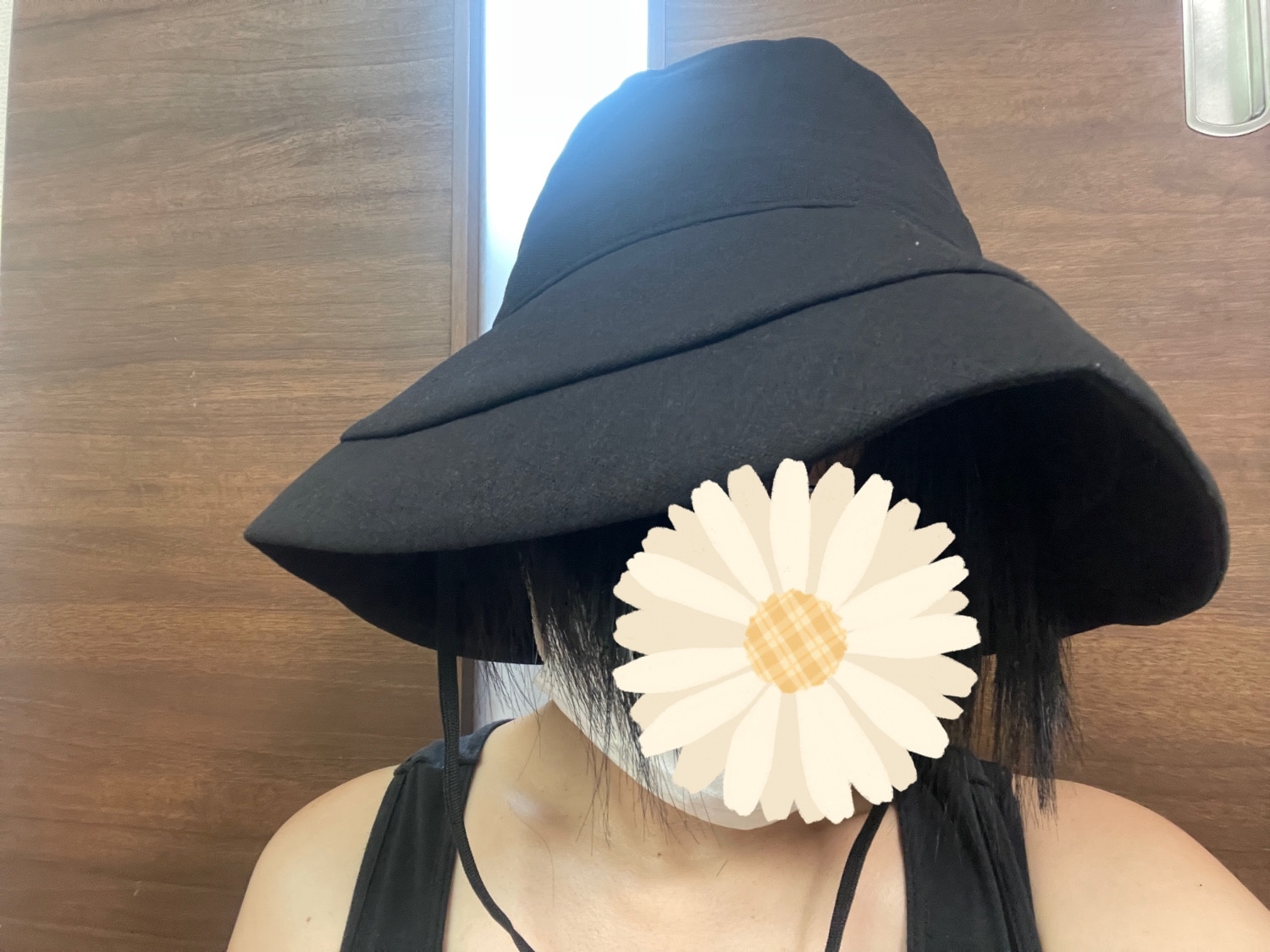 4 UVシャルマンハット 完全遮光帽子 かぶる日傘 レビュー画像11