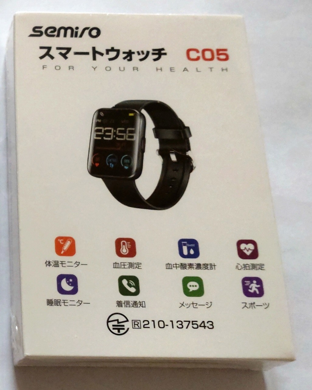 楽天市場】Semiro スマートウォッチ c05 1.69インチ超大画面 血中酸素