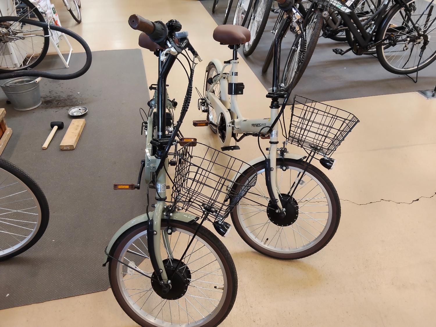 PROVOS 電動アシスト自転車 アイボリー 20インチ PROVROS（プロブロス） VILLAS CYCLE 電動自転車 折りたたみ 20インチ