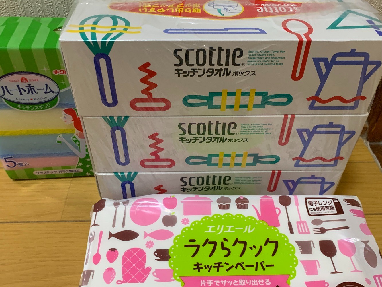 楽天市場】スコッティ キッチンタオル ボックス(150枚(75組)入*3箱)【イチオシ】【スコッティ(SCOTTIE)】[キッチンペーパー](楽天24)  | みんなのレビュー・口コミ