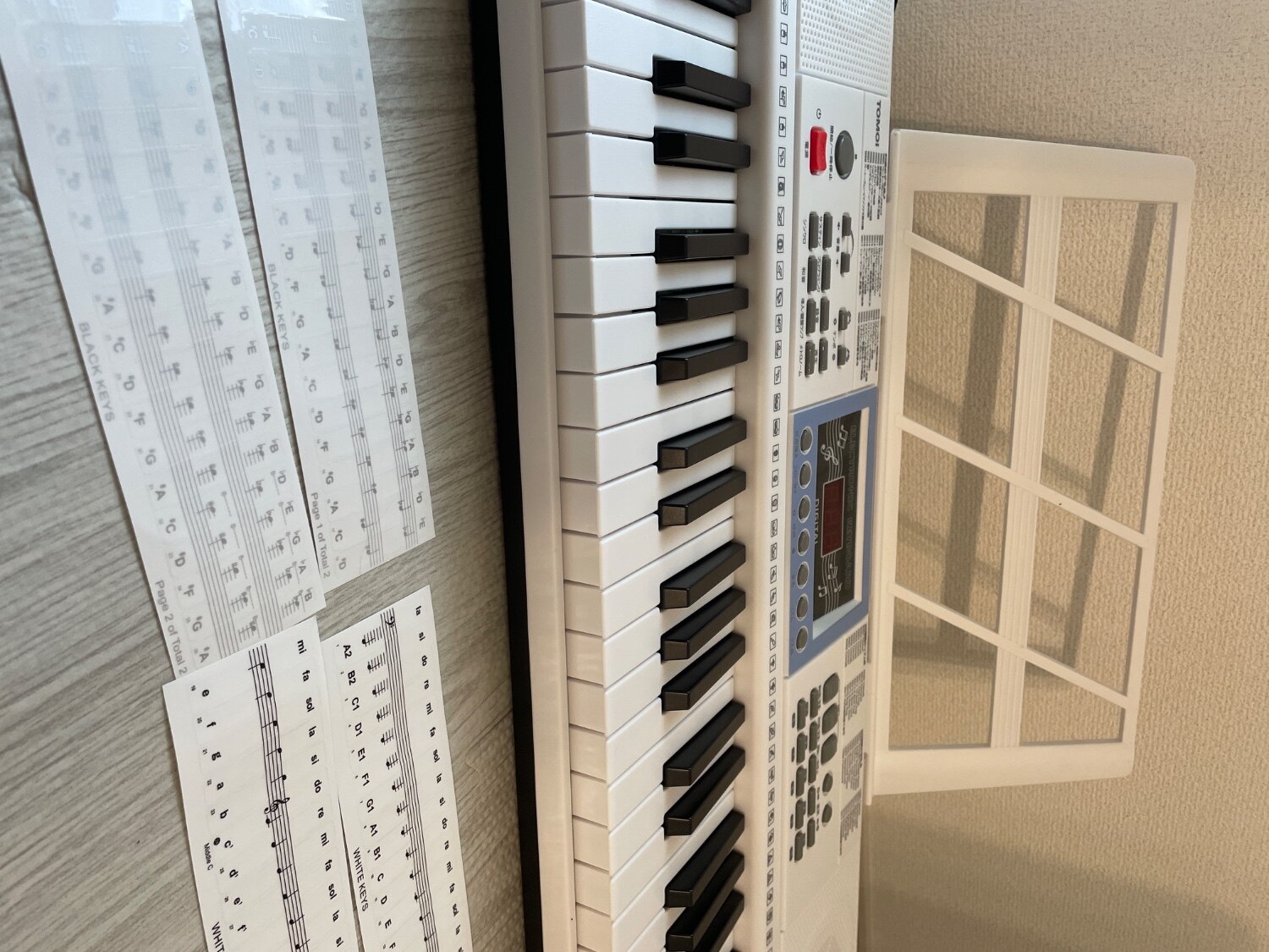 電子キーボード 光る鍵盤 61鍵盤 レビュー画像5