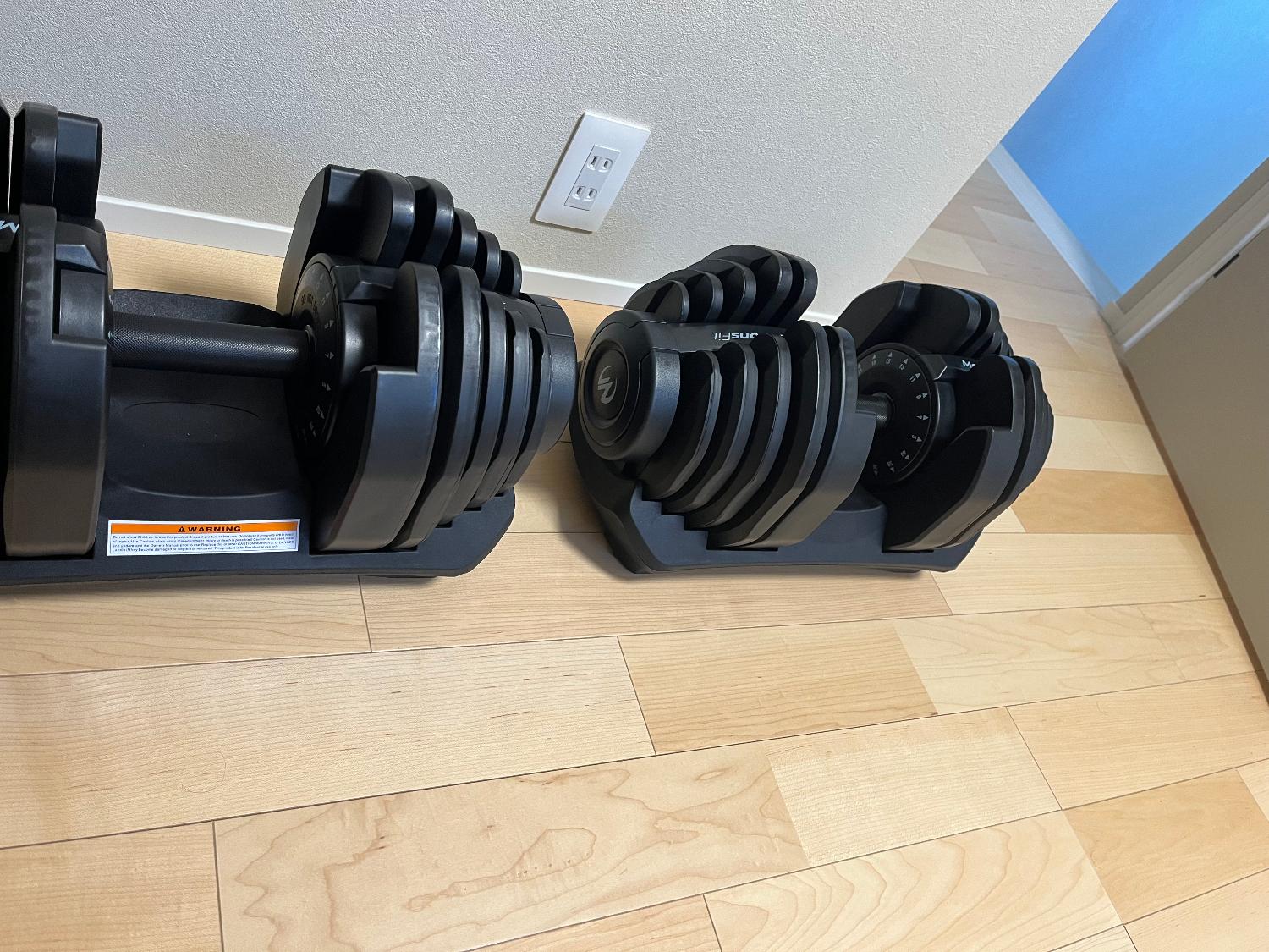 可変式ダンベル Motions 40kg PROモデル グリップ回転式① 可変式