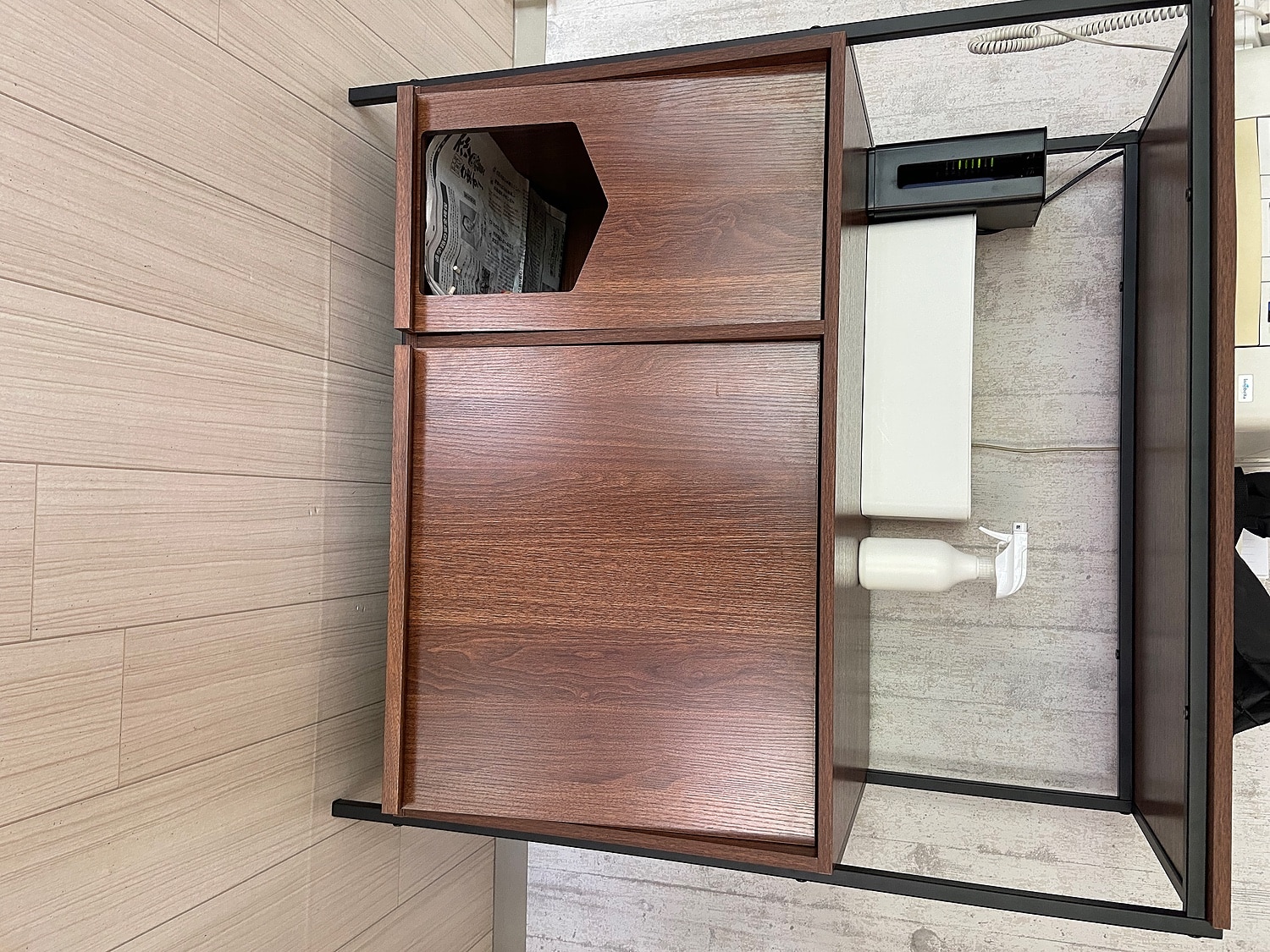 猫 トイレ 収納 隠す おしゃれ 家具 目隠し ペット用品 ねこ カバー インテリア ラック リビング 収納 棚 収納棚 猫トイレ収納 Selma セルマ レビュー画像9