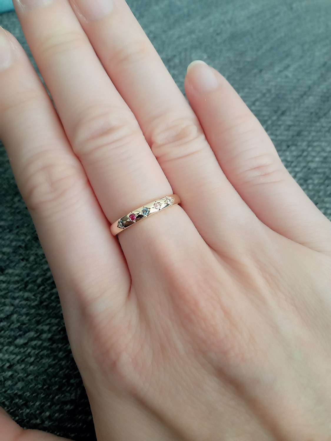 楽天市場】セミ オーダーメイド 誕生石 ダイヤモンド リング 指輪 1.5mm 